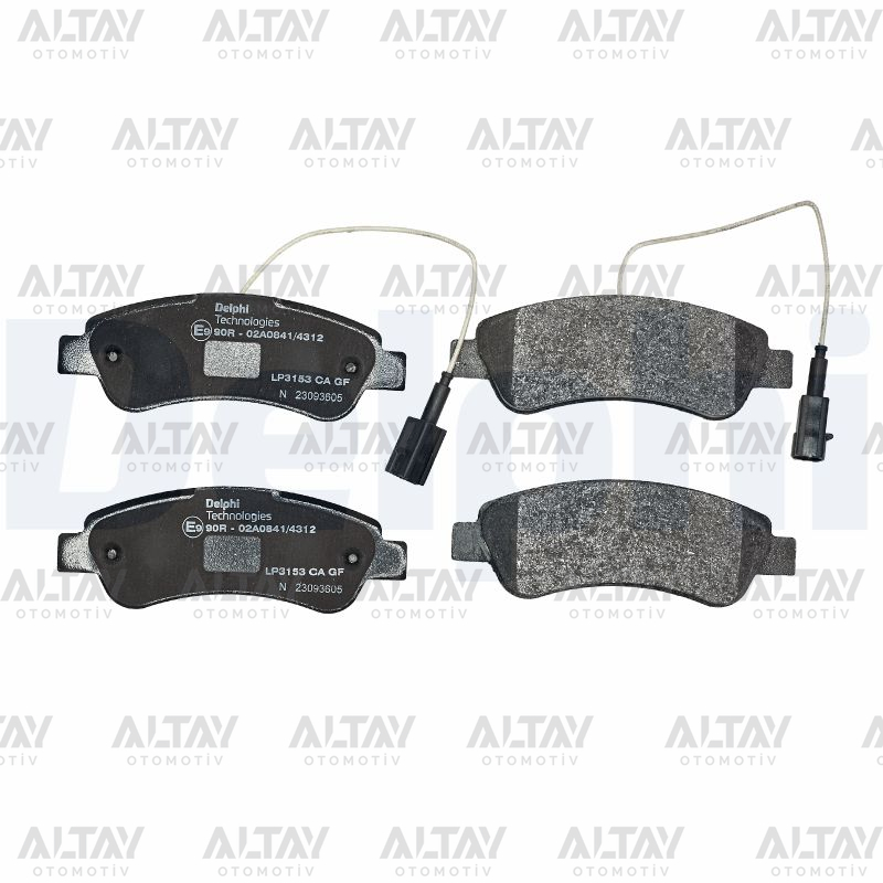 Citroen Jumper Arka Fren Balata OEM 1612434180 Citroen Jumper Arka Fren Balata OEM 1612434180